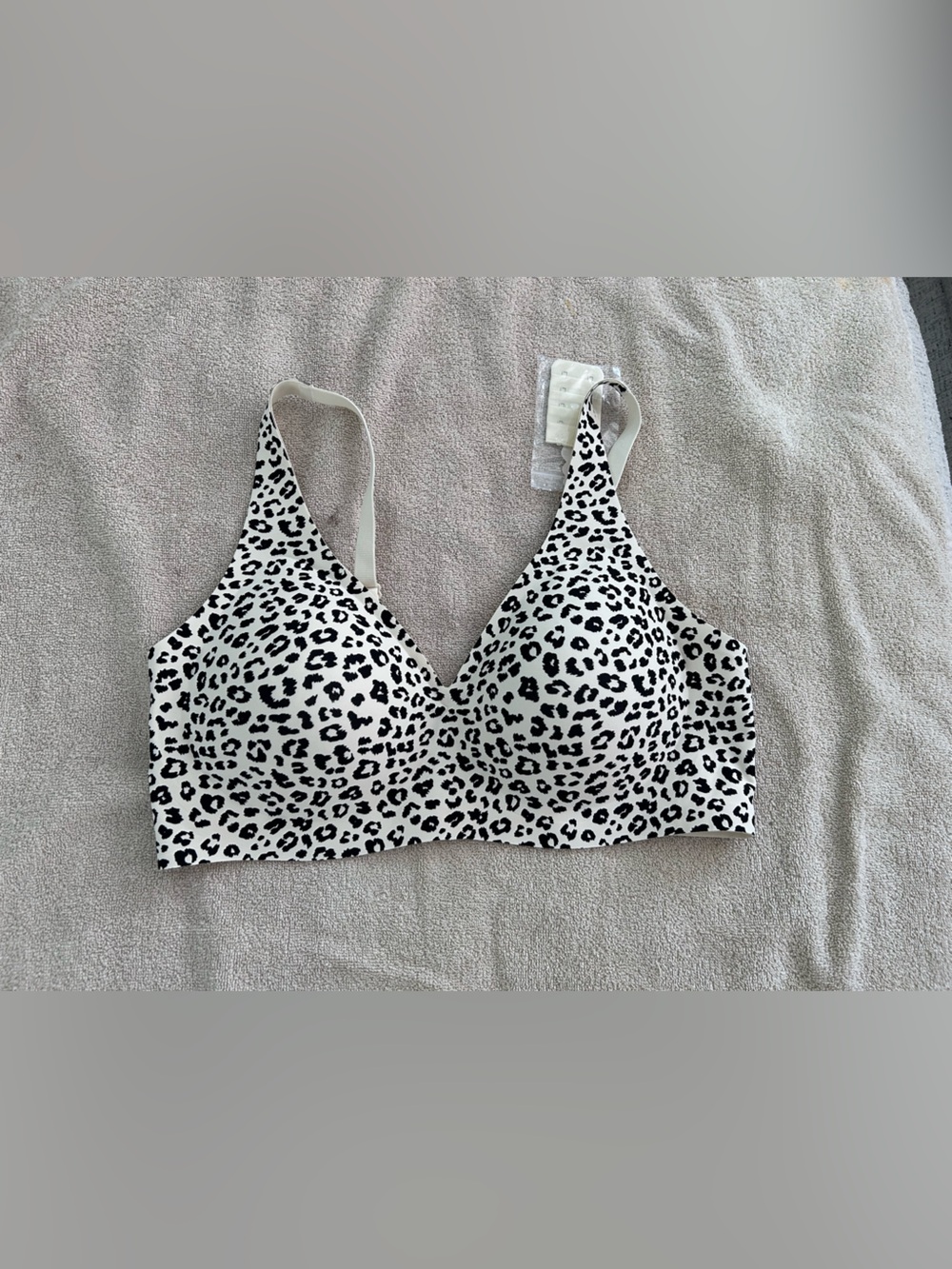 Leopard Print Wireless Gel Bra